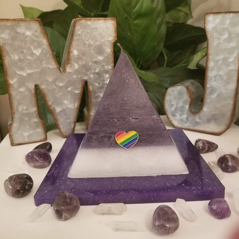 PRIDE “Love is Love” Pyramid Candle