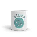 Libra Symbol White glossy mug