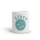 Libra Symbol White glossy mug