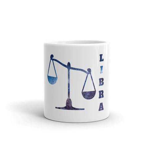 Libra White glossy mug