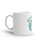 Gemini White glossy mug