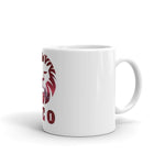 Leo White glossy mug