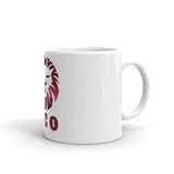 Leo White glossy mug