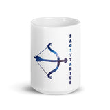 Sagittarius White glossy mug