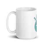 Libra Symbol White glossy mug