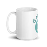 Gemini White glossy mug