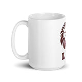 Leo White glossy mug