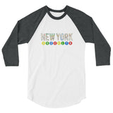 Subway Brooklyn 3/4 sleeve raglan shirt